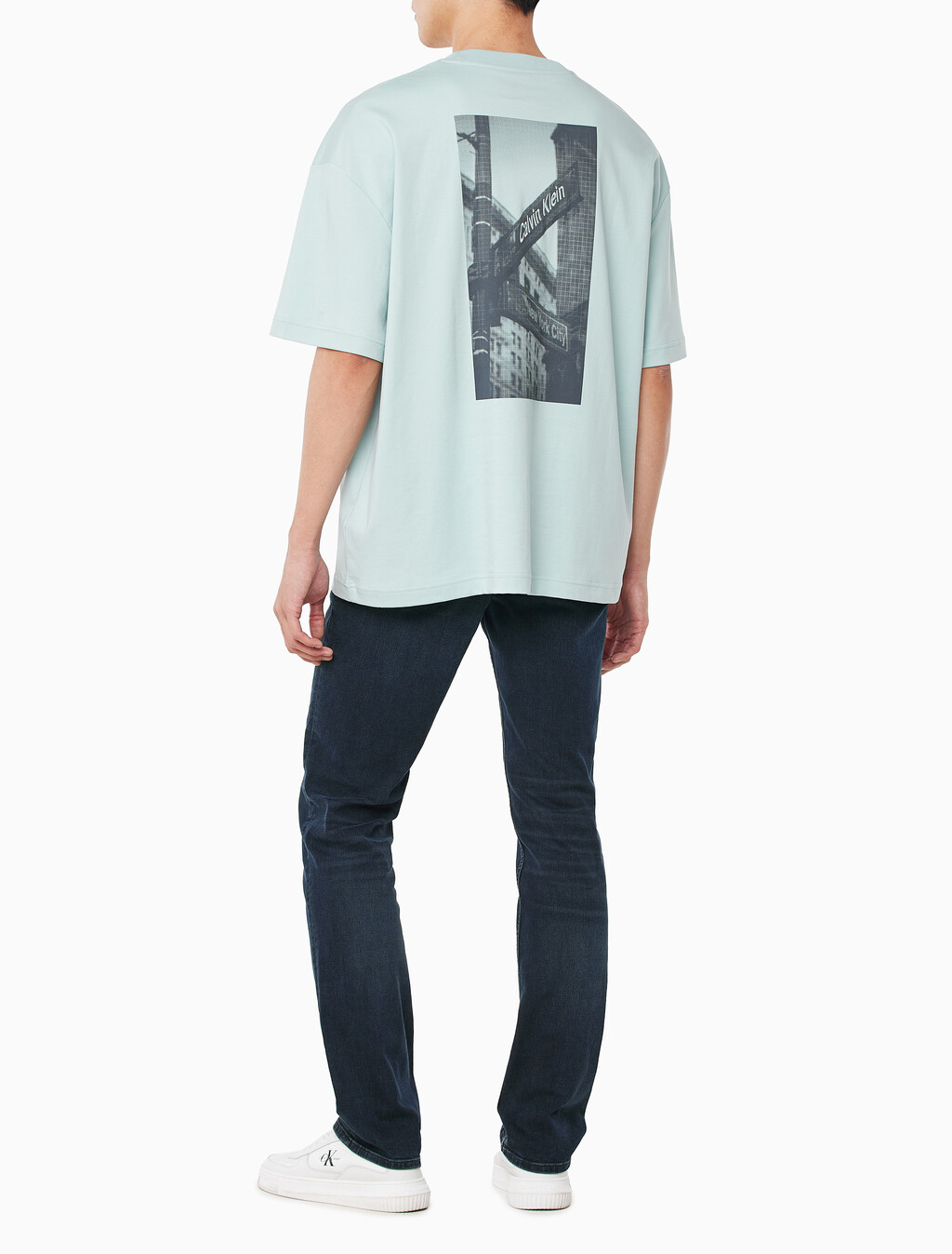 Buy 남성 NYCK 그래픽 반팔 티셔츠 in color HARBOR GRAY