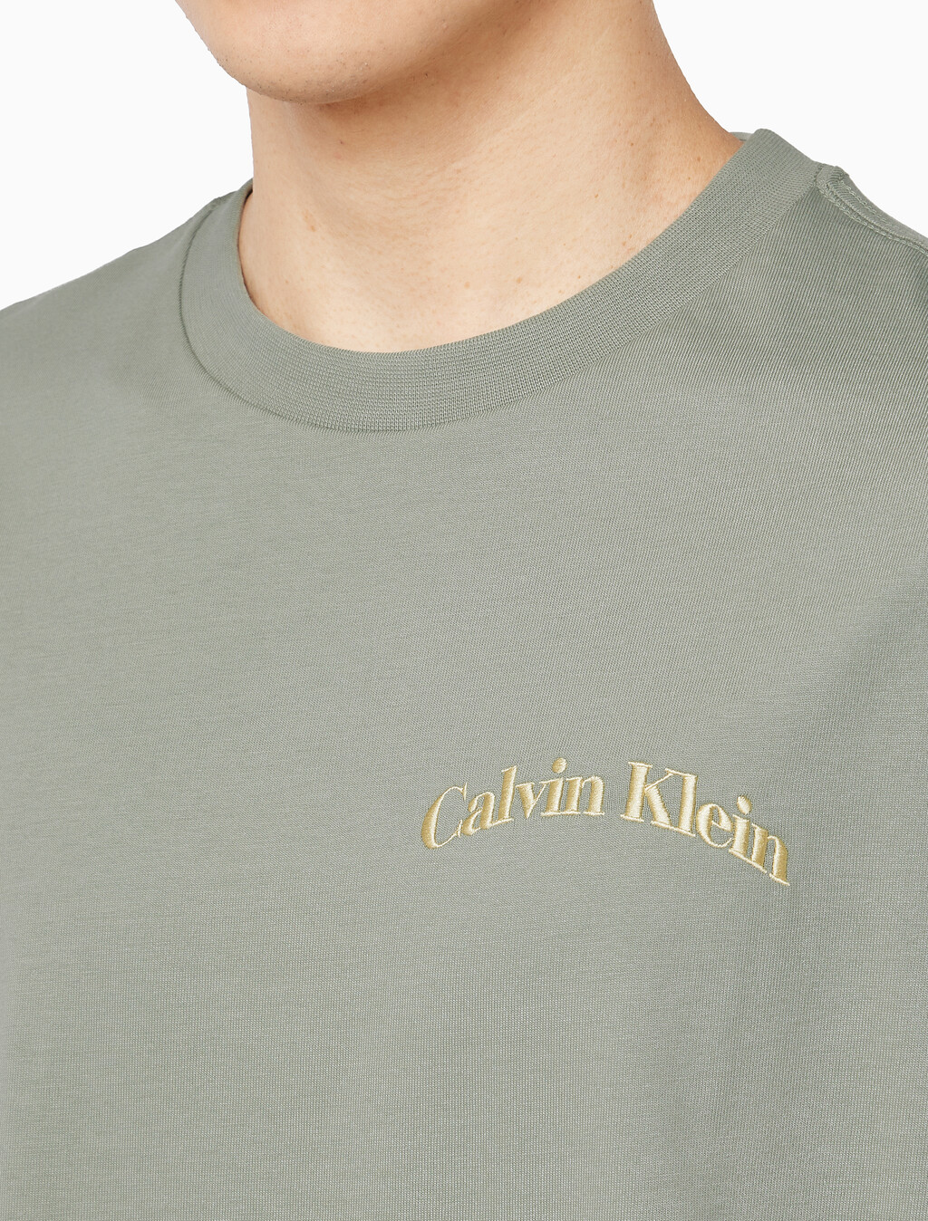 Buy 릴렉스드핏 16S 프론트백 빌딩 티 in color Grey