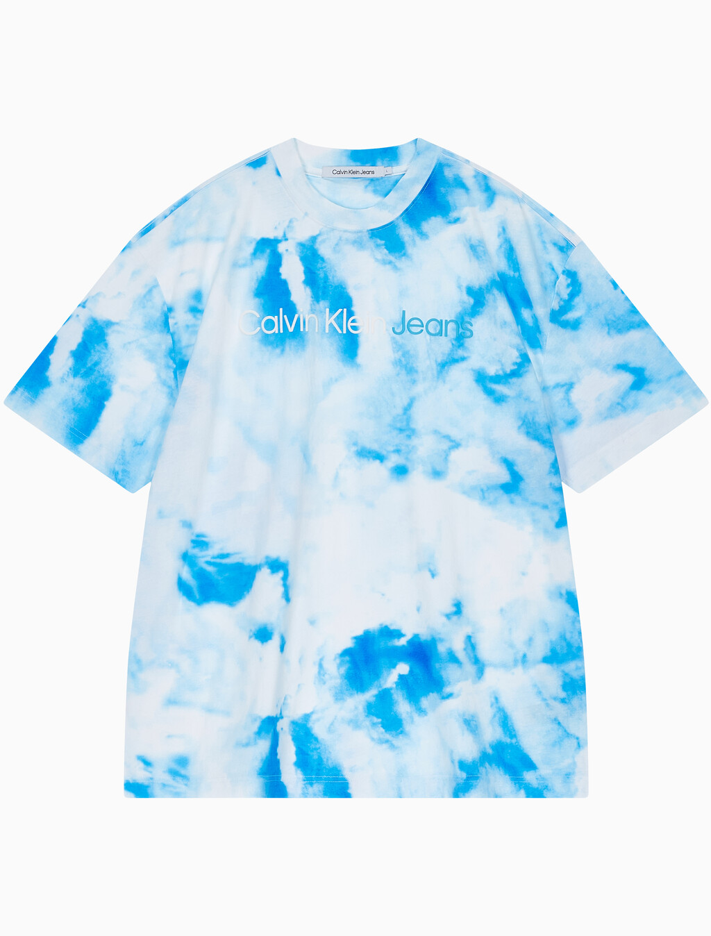 Buy 남성 썸머 스플래시 패션핏 반팔 티셔츠 in color ANCIENT WHITE/EGGSHELL