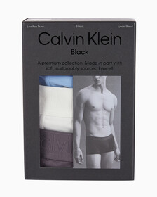 Buy 남성 CK 블랙 로우라이즈 트렁크 3PK in color BEL AIR BLUE, VAPOROUS GREY, RABBIT