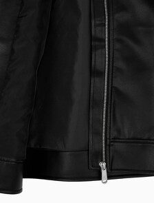 Buy 여성 폭스 레더 자켓 in color CK BLACK