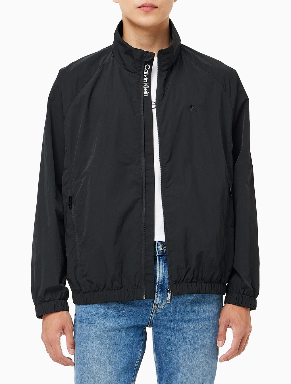 Buy 남성 베이직 에센셜 기능성 나일론 자켓 in color CK BLACK