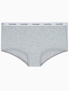 Buy 여성 모던로고 미드라이즈 보이쇼츠 in color GREY HEATHER
