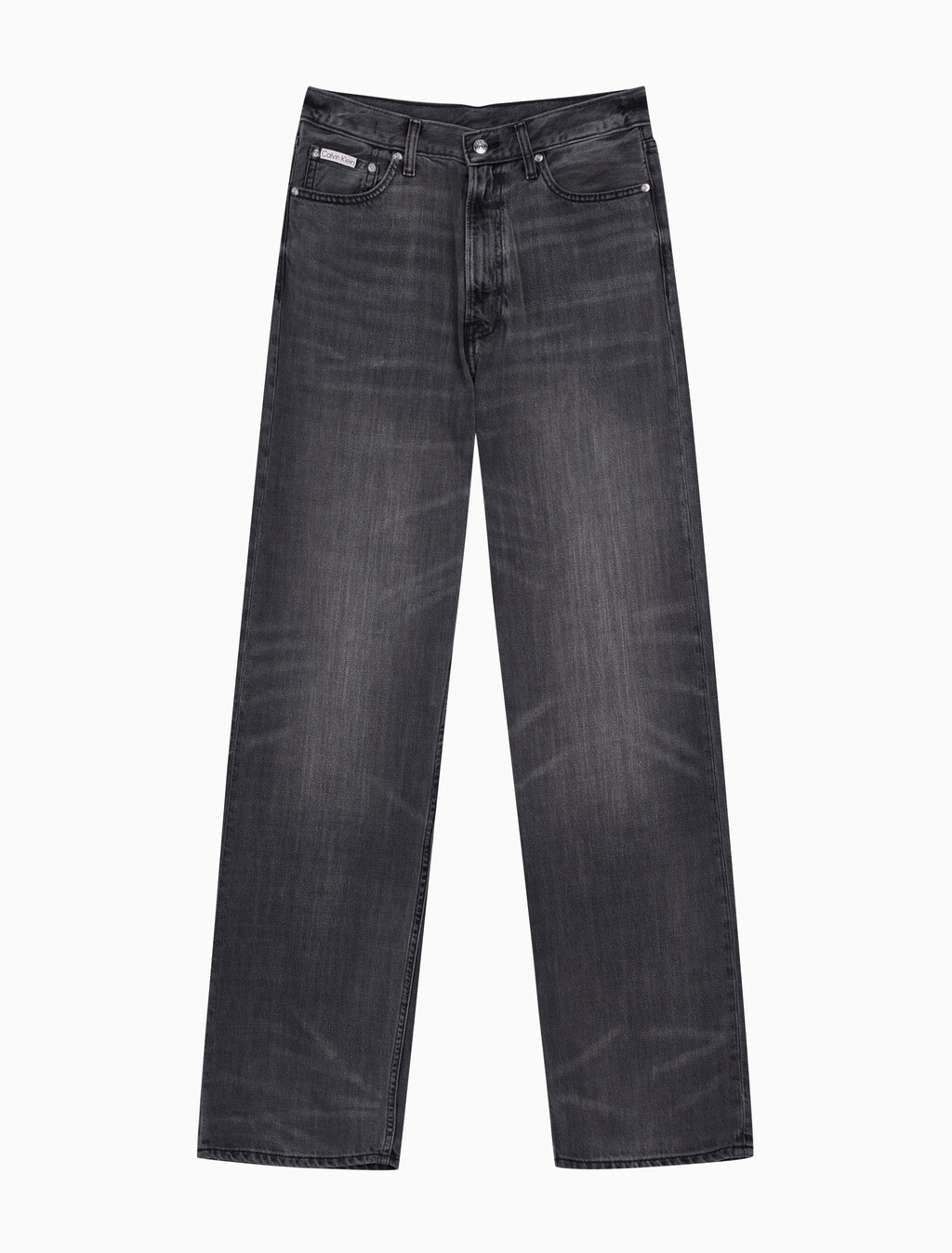 Buy 남성 배기핏 차콜 블랙 텐셀 데님 in color CHARCOAL ASH
