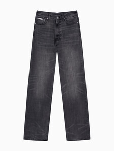 Buy 남성 배기핏 차콜 블랙 텐셀 데님 in color CHARCOAL ASH