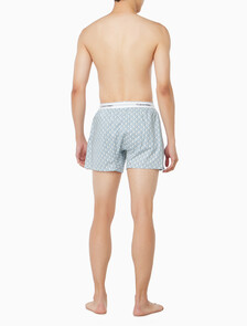 Buy 남성 코튼 포플린 박서 in color White Print