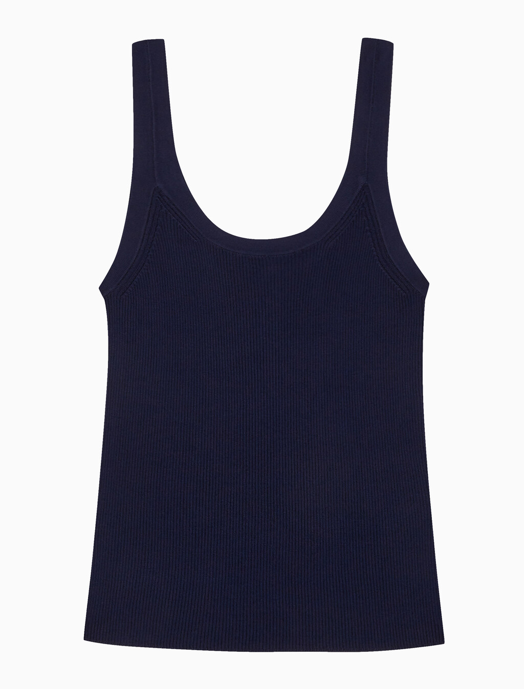Buy 여성 비스코스 립 탱크 in color BARITONE BLUE