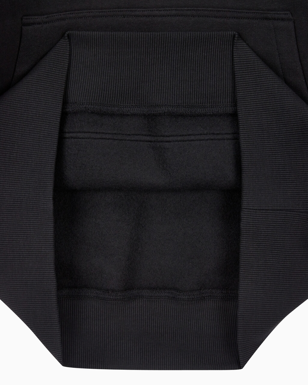 Buy 남성 롱슬리브 릴렉스핏 모노그램 기모후디 in color CK BLACK