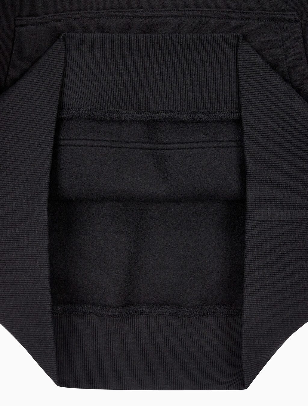 Buy 남성 롱슬리브 릴렉스핏 모노그램 기모후디 in color CK BLACK