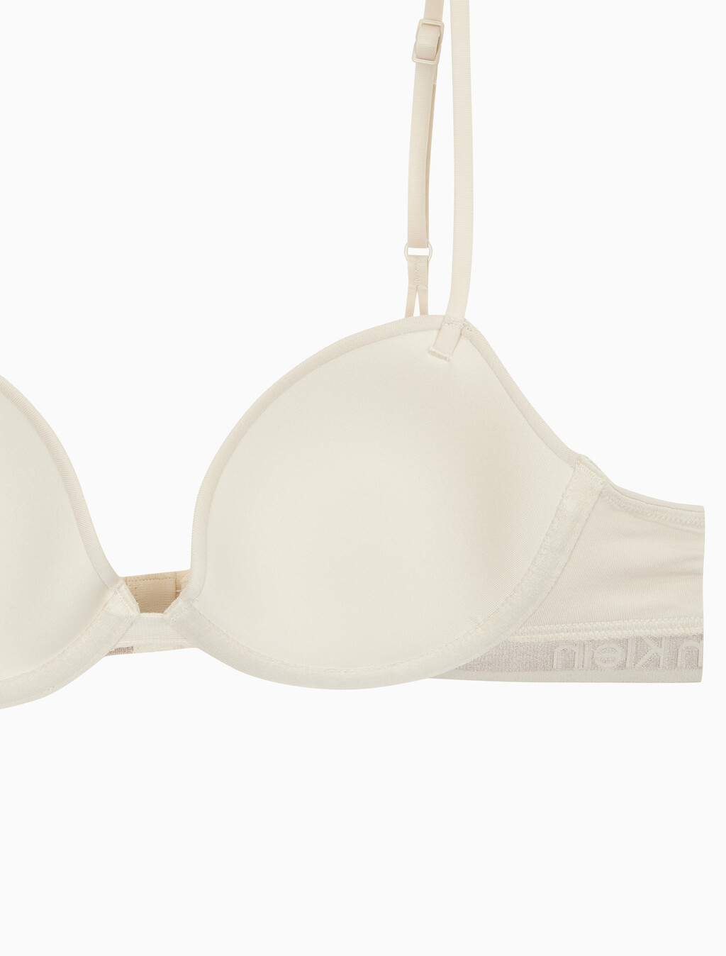 Buy 여성 토널 로고 코튼 AF 데미 브라 in color IVORY