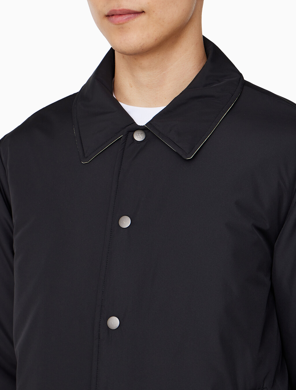 Buy 남성 리버서블 패디드 셔츠 자켓 in color BLACK/LIGHT GREEN