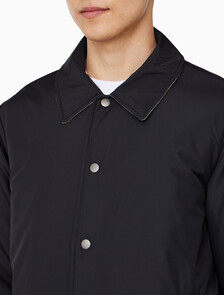 Buy 남성 리버서블 패디드 셔츠 자켓 in color BLACK/LIGHT GREEN