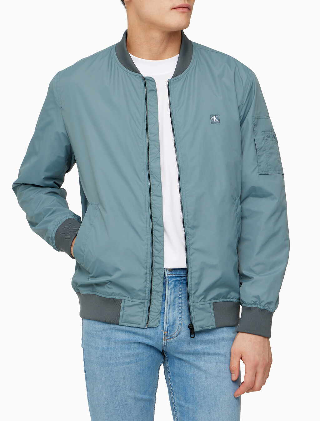 Buy 남성 나일론 봄버 자켓 in color GOBLIN BLUE