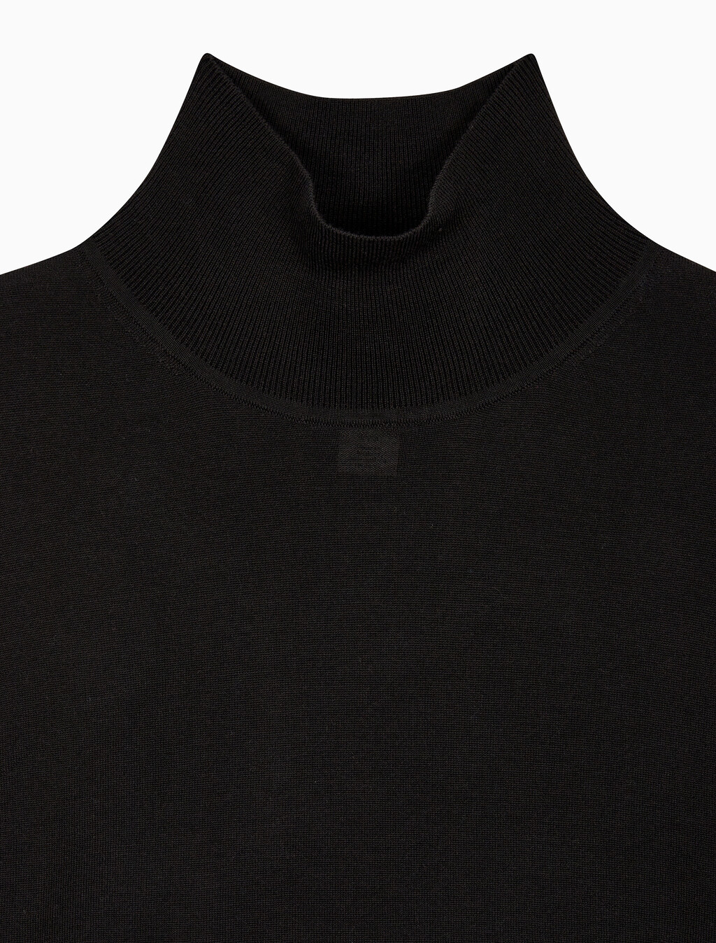 Buy 여성 롱슬리브 테크 메리노 울 터틀넥 스웨터 in color BLACK