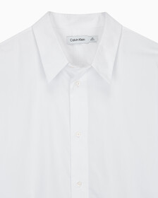 Buy 남녀공용 스탠다드 오버사이즈핏 코튼 셔츠 in color BRILLIANT WHITE