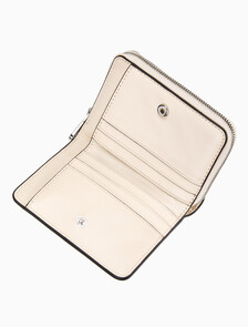 Buy 여성 CKJ 미니멀 모노그램 카드지갑 in color PINK BEIGE