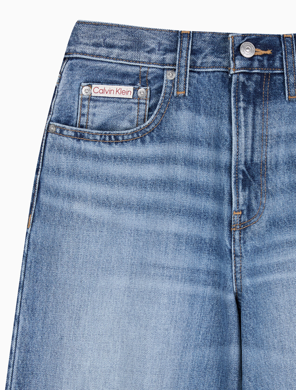 Buy 여성 와이드 레그핏 클라슨 블루 in color Mid Blue