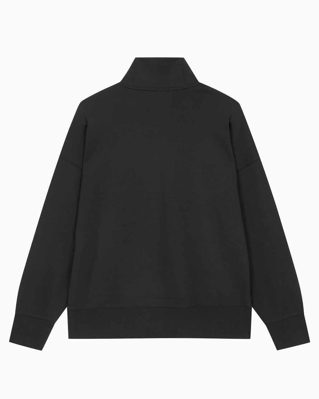 Buy 남성 인스티튜셔널 엠보스드 하프집업 스웻셔츠 in color CK BLACK