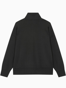 Buy 남성 인스티튜셔널 엠보스드 하프집업 스웻셔츠 in color CK BLACK