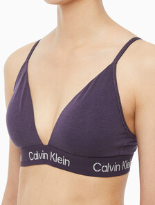 Buy 여성 스텐실 로고 모던코튼 트라이앵글 in color NIGHT SHADE/BONE WHITE LOGO