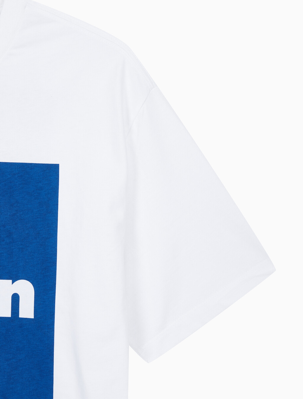 Buy 남성 캘빈 박스로고 반팔 티셔츠 in color BRILLIANT WHITE