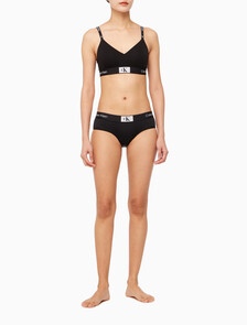 Buy 여성 1996 코튼 AF 라이틀리 라인드 브라렛 in color BLACK