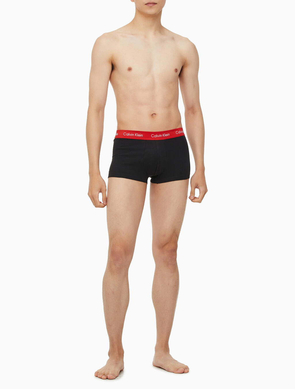 Buy 남성 EU 코튼 스트레치 3PK 로우 라이즈 드로즈 3PK in color BLACK BODIES WITH ARONA/POMPIAN RED/ASHFORD GREY WBS