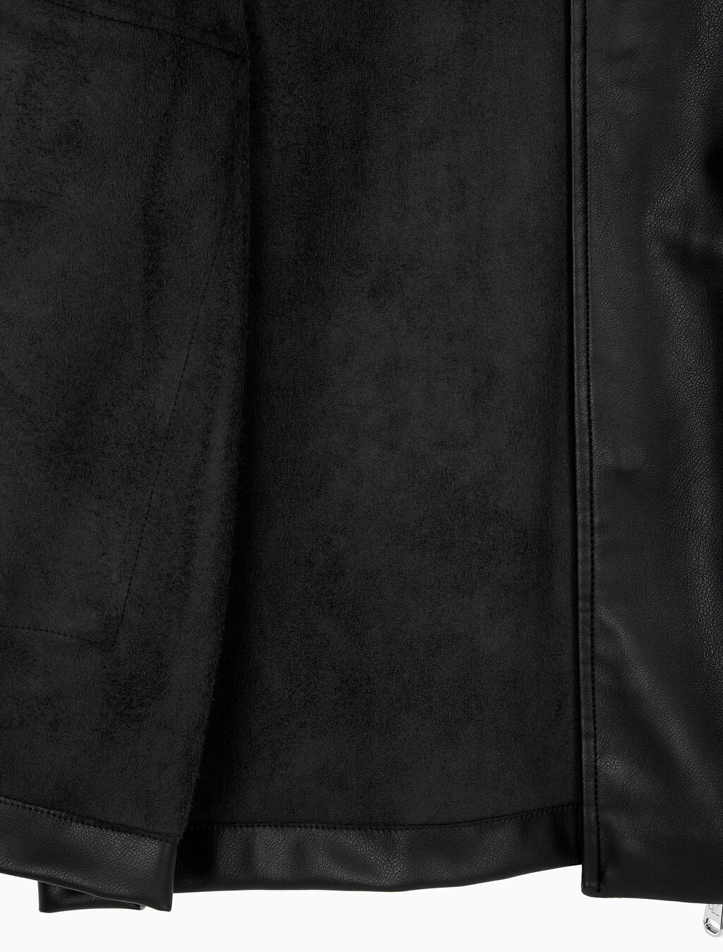 Buy 남성 릴렉스핏 매트 레더 셔츠 자켓 in color CK BLACK