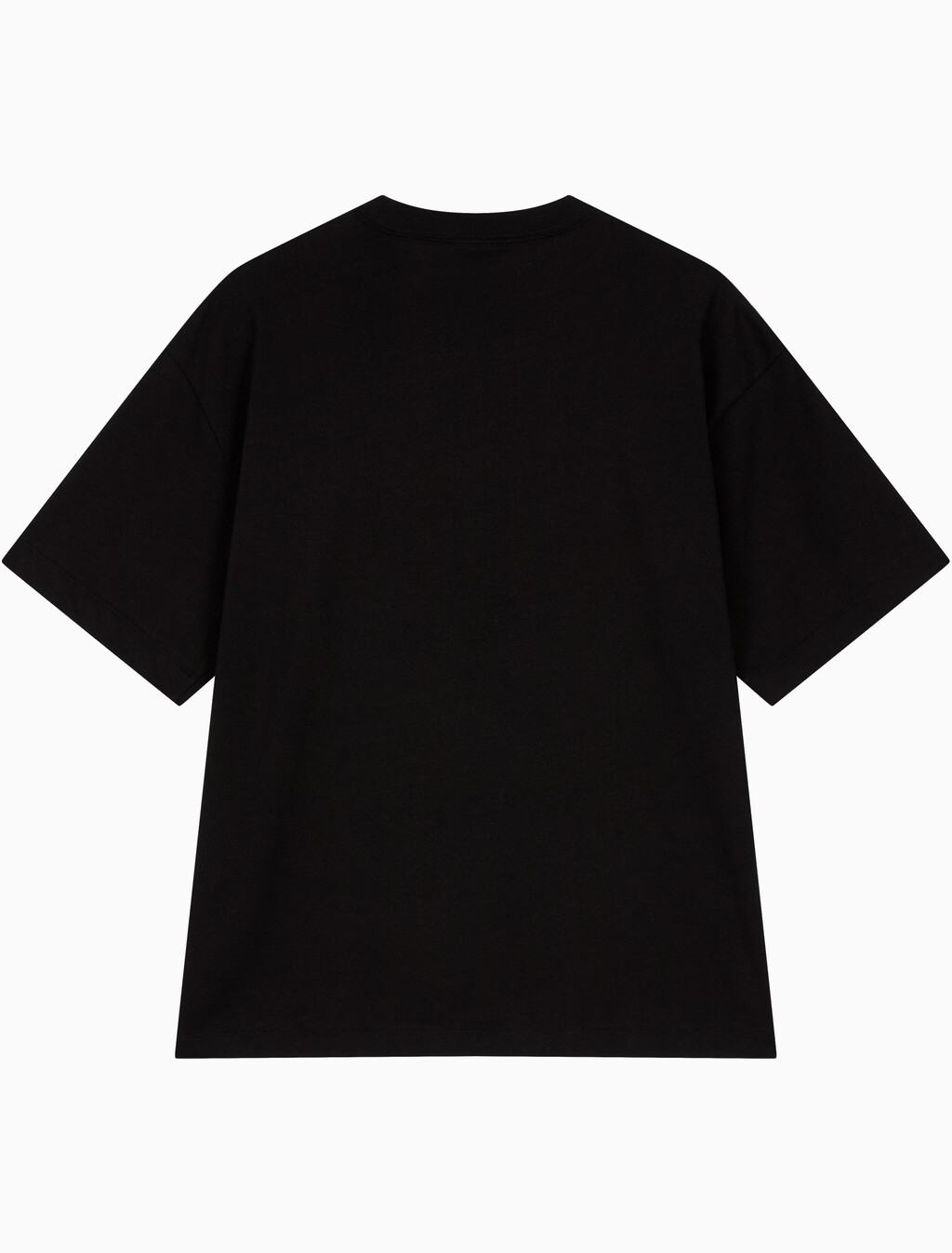 Buy 릴렉스드 저지 엠보스드 모노로고 티 in color BLACK