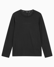 Buy 남성 레귤러핏 롱 슬리브 티셔츠 in color BLACK