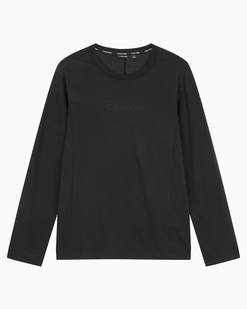 Buy 남성 레귤러핏 롱 슬리브 티셔츠 in color BLACK