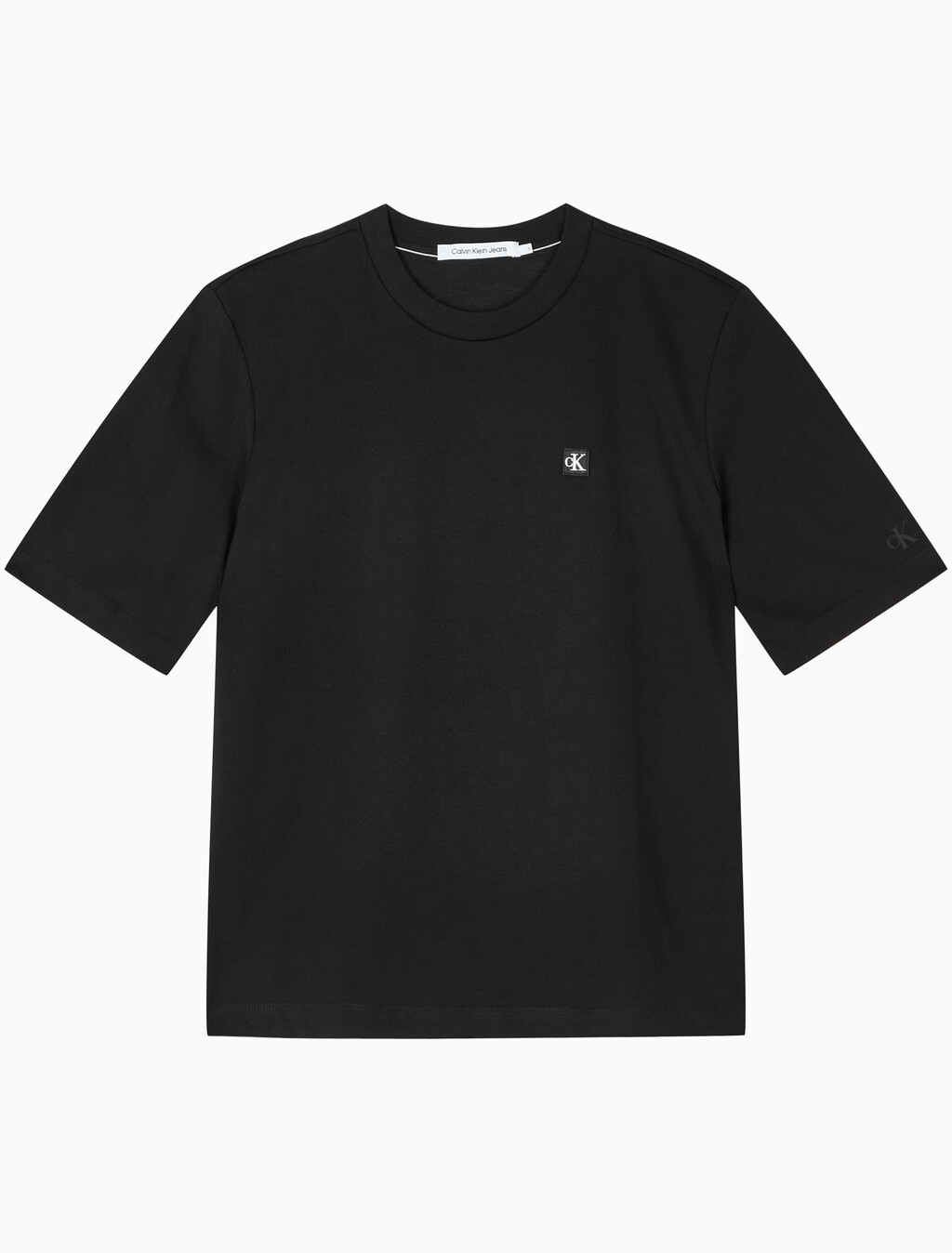 Buy 여성 릴렉스 로고 반팔 티셔츠 in color CK BLACK
