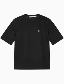 Buy 여성 릴렉스 로고 반팔 티셔츠 in color CK BLACK
