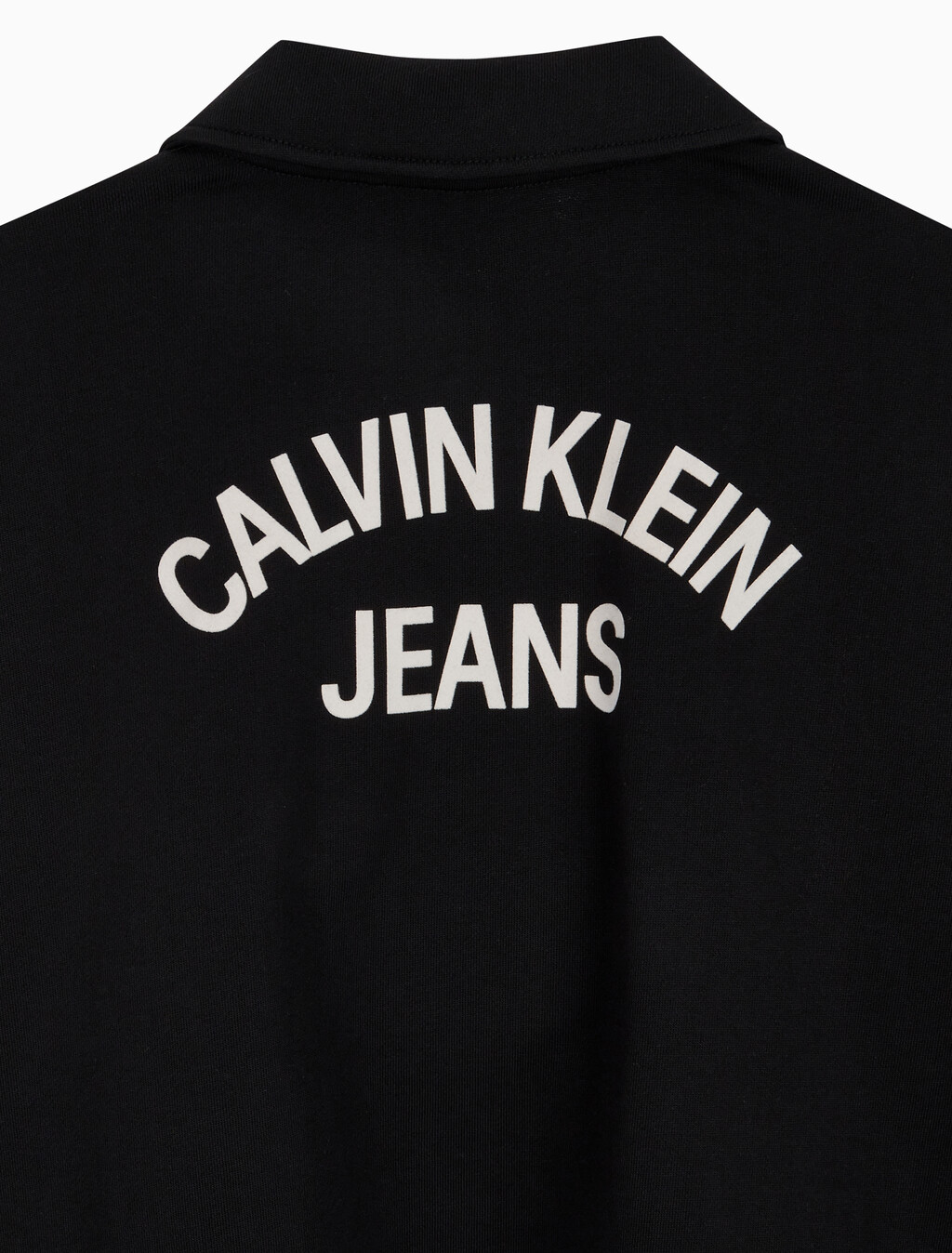 Buy 여성 바시티 폴로 넥 풀오버 스웻셔츠 in color CK BLACK