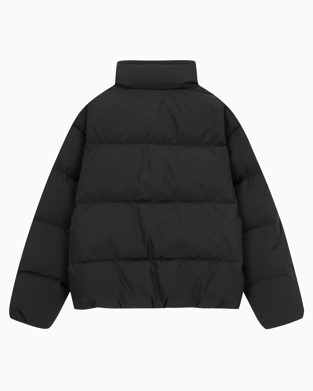 Buy 남녀공용 릴렉스 숏 다운 푸퍼 in color CK BLACK
