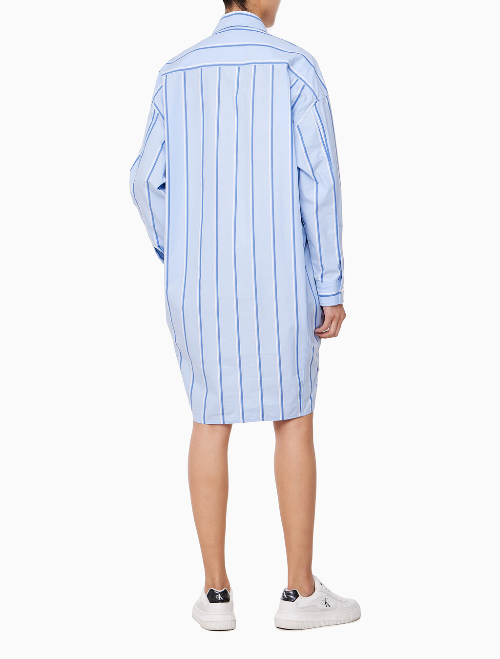 Buy 여성 스트라이프 셔츠 드레스 in color CHAMBRAY BLUE