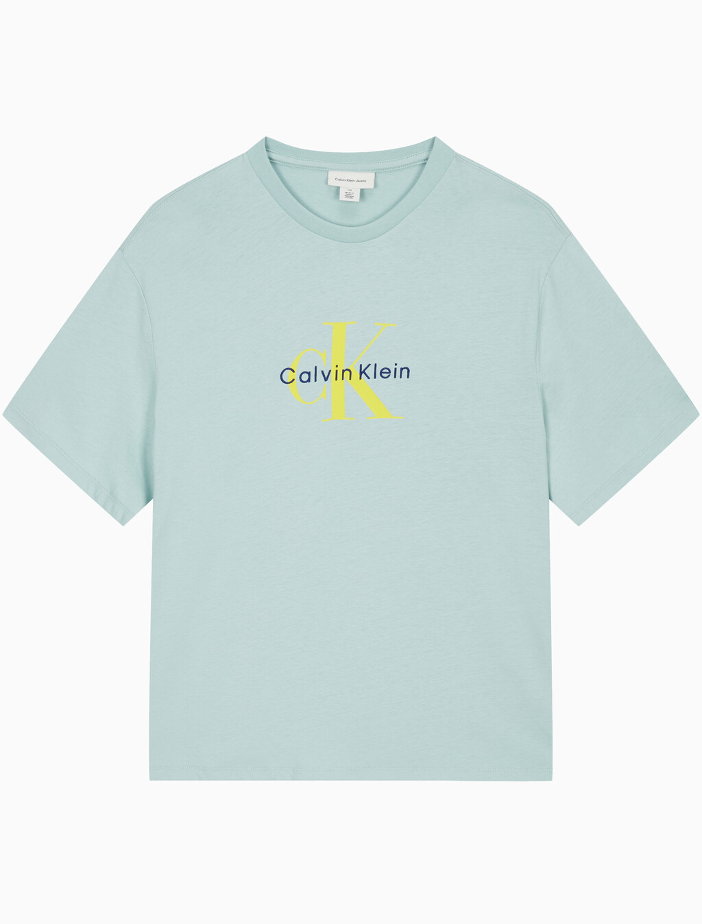 Buy 남성 레귤러핏 히어로 모노그램 로고 반팔 티셔츠 in color HARBOR GRAY