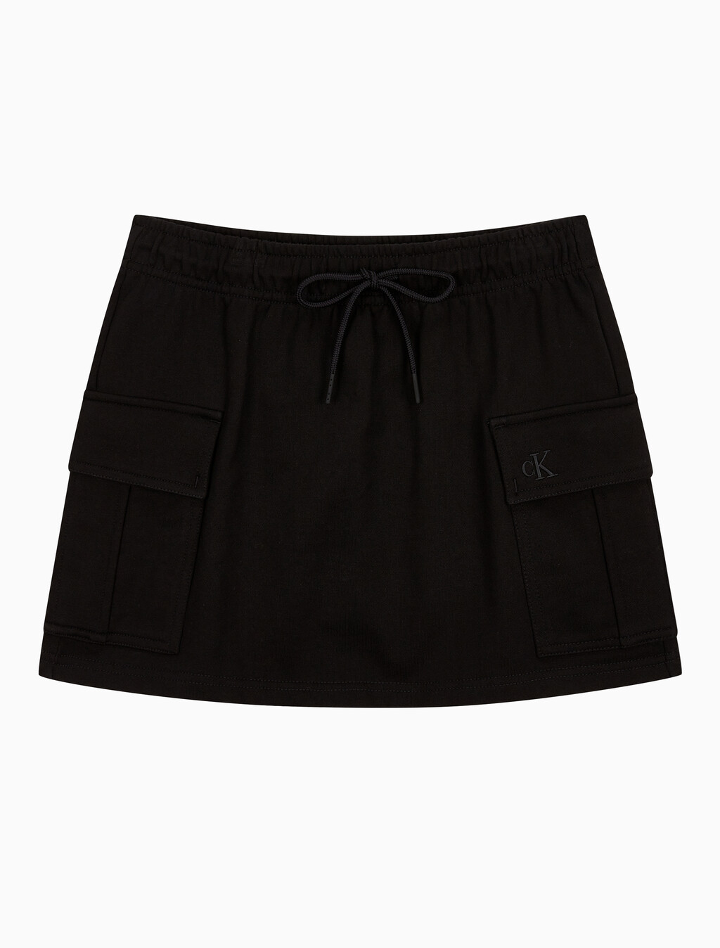 Buy 여성 아카이브 로고 프렌치테리 카고 스커트 in color BLACK