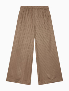 Buy 여성 새틴 자카드 팬츠 in color BROWN