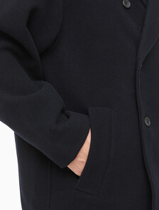 Buy 남성 롱슬리브 더블 버튼 피코트 in color BLACK BEAUTY