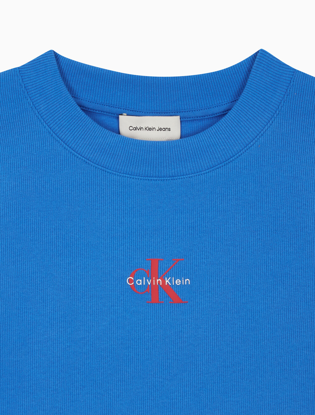 Buy 여성 모노그램 베이비 반팔 티셔츠 in color FRENCH BLUE
