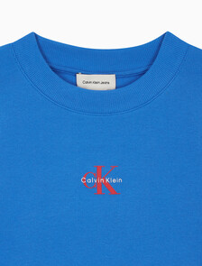 Buy 여성 모노그램 베이비 반팔 티셔츠 in color FRENCH BLUE