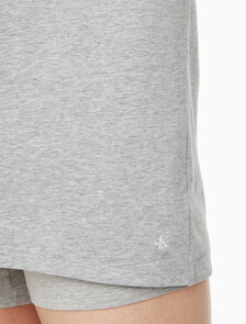 Buy 남성 코튼 스트레치 3PK 반팔 크루넥 in color BLACK/WHITE/GREY HEATHER