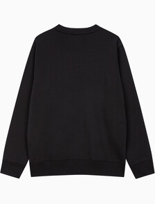 Buy 남성 레귤러핏 CK 뱃지 로고 기모 스웨트셔츠 in color CK BLACK