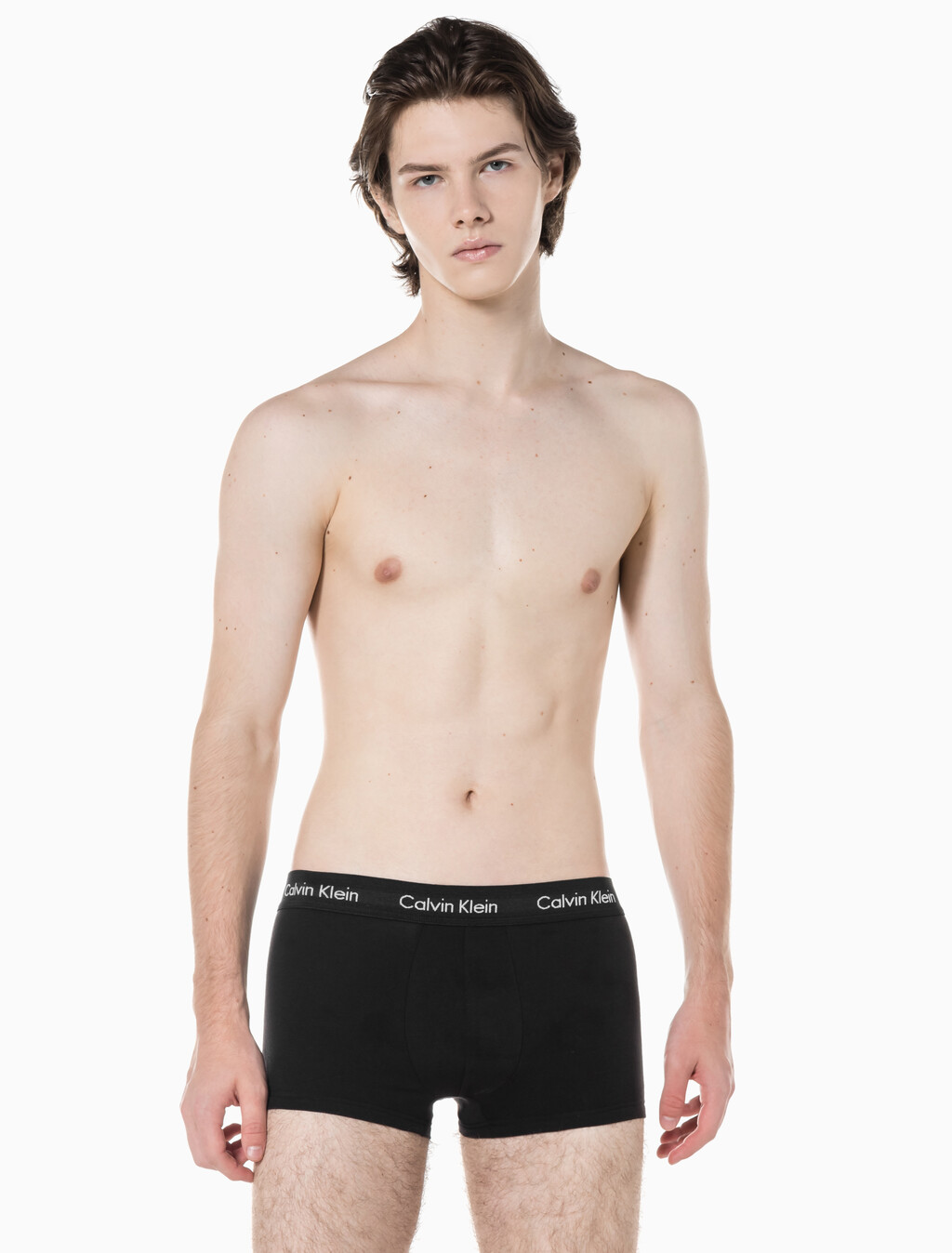 Buy 남성 코튼 스트레치 로우 라이즈 드로즈 5PK in color BLACK