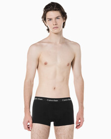Buy 남성 코튼 스트레치 5PK  로우라이즈 트렁크 in color BLACK