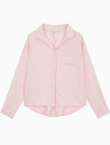 Buy 여성 울트라 소프트 모달 블렌드 플란넬 롱슬리브 셔츠 in color Pink