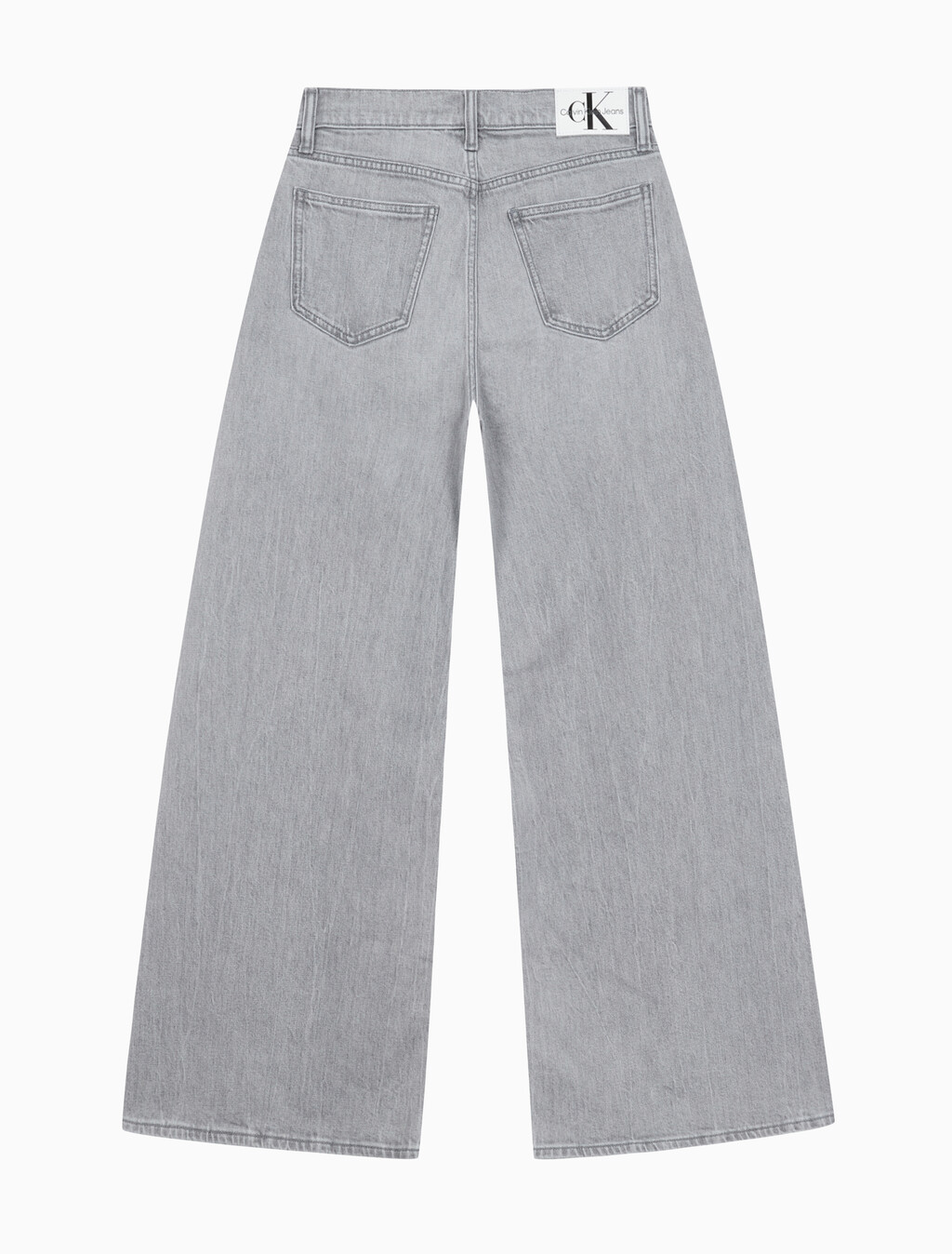 Buy 여성 로우라이즈 루즈핏  그레이  데님 in color GREY STEPPED RELEASE HEM