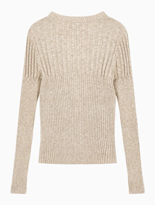 Buy 여성 립 가디건 in color Beige