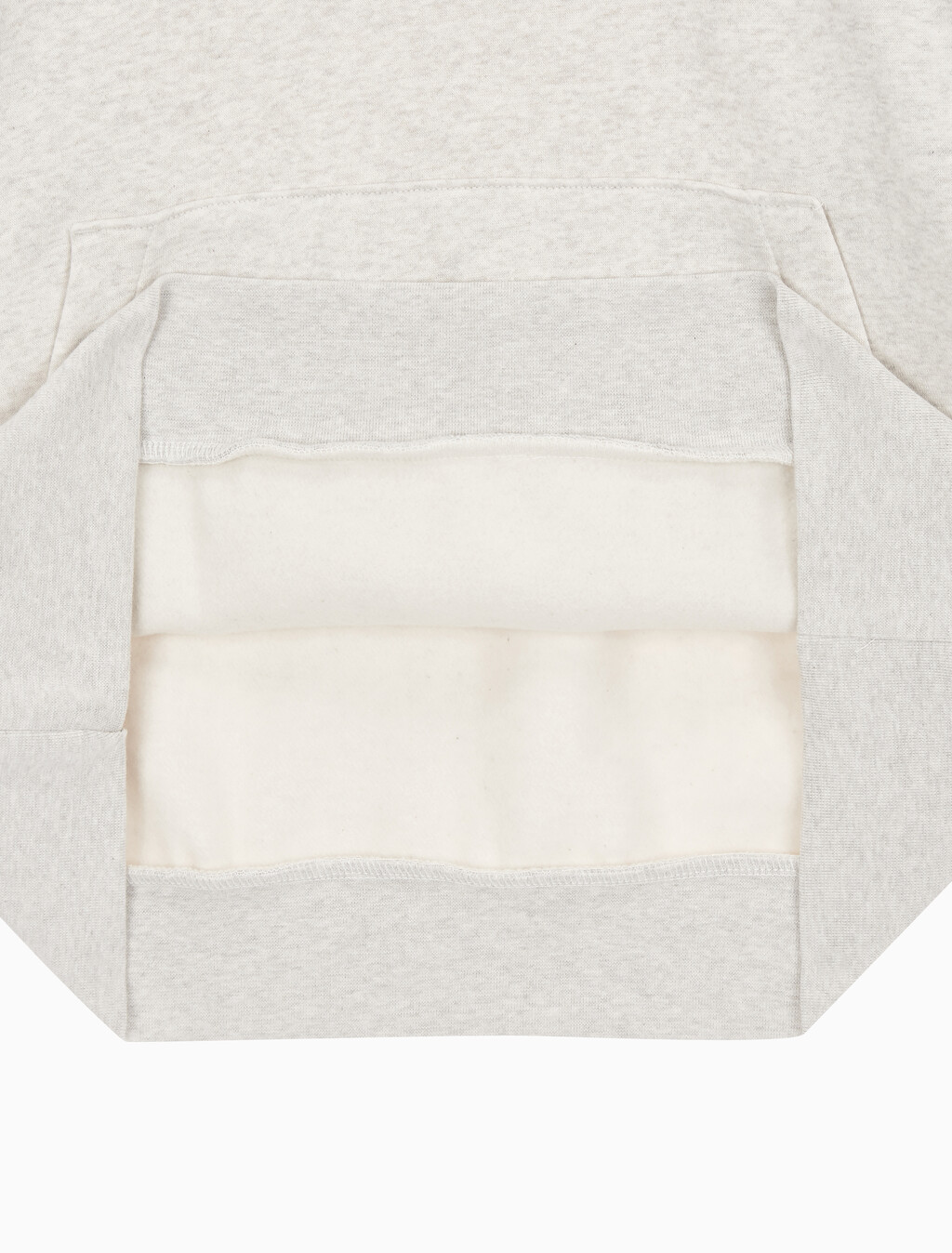 Buy 남성 롱슬리브 아카이브 플리스 후디 in color IVORY